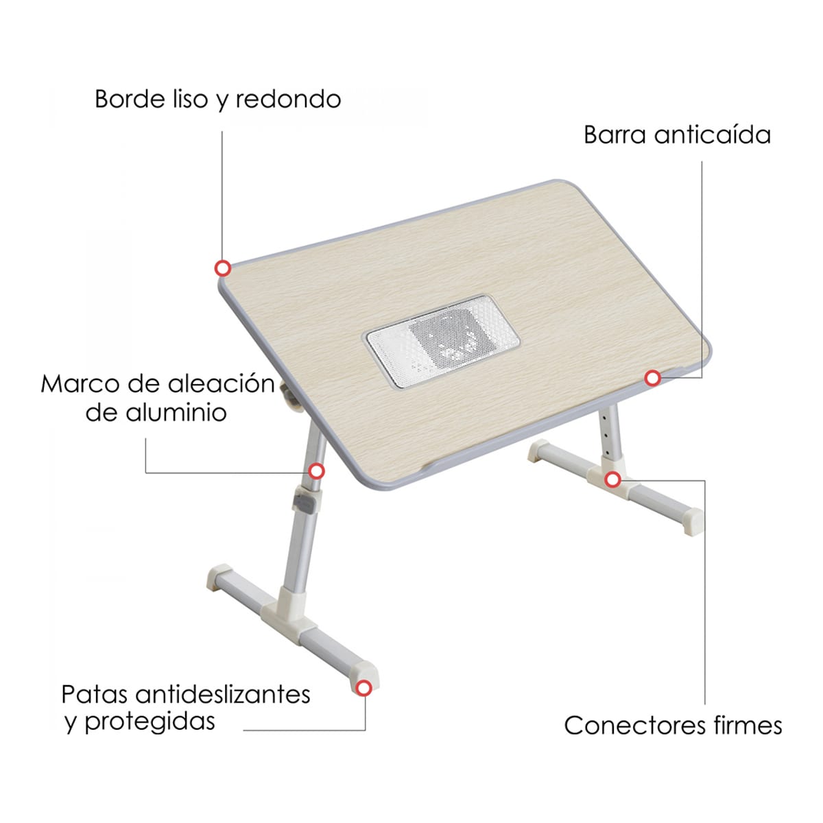 Mesa portátil para ordenador, teletrabajo — imagen 5