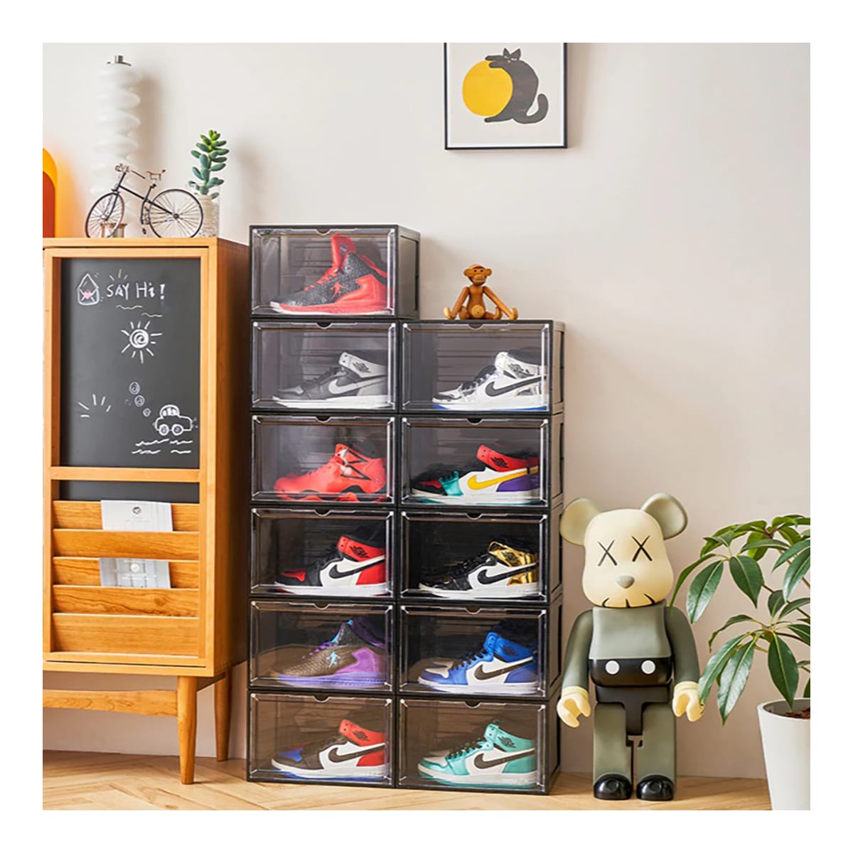 Zapatero transparente organizador zapatillas — imagen 4