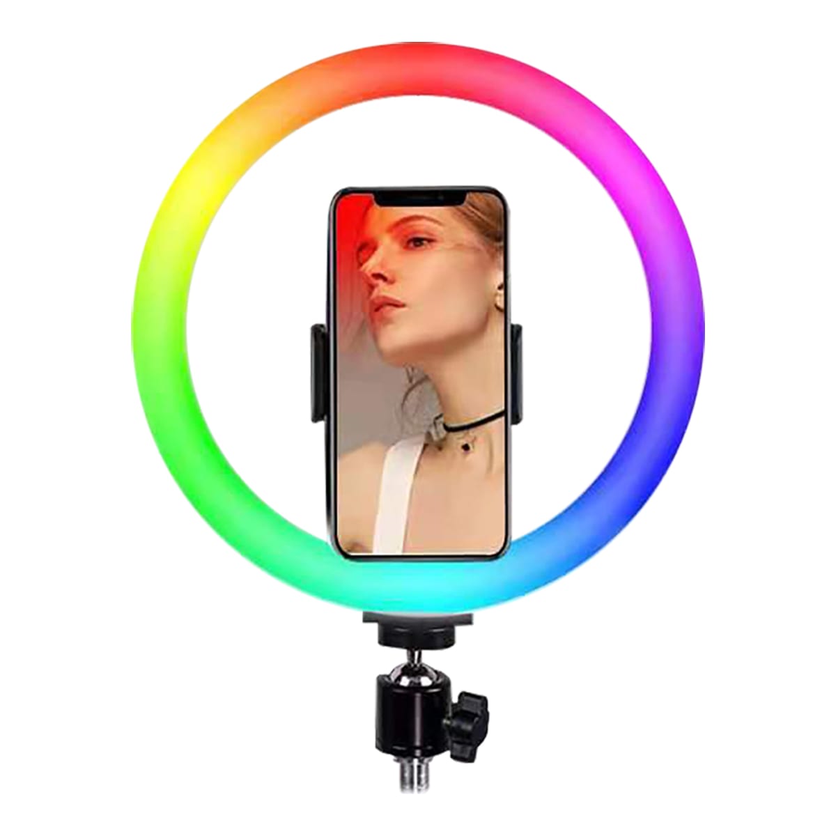 Aro LED RGB 35 cms para selfie o belleza — imagen 2