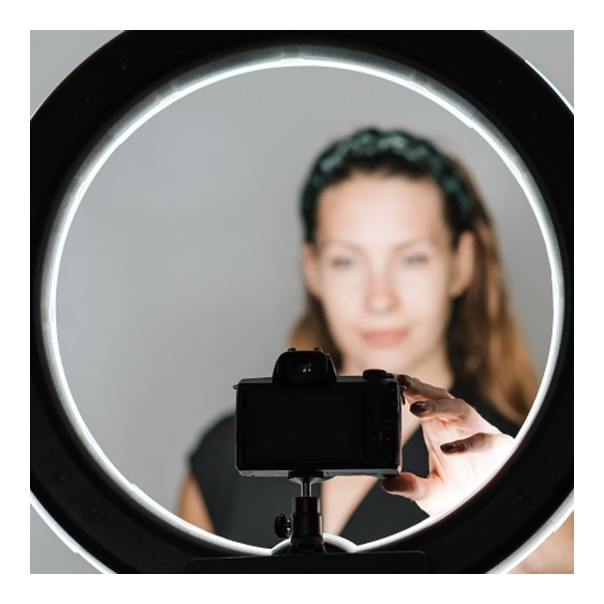 Aro LED USB 35 cms para selfie o belleza — imagen 5