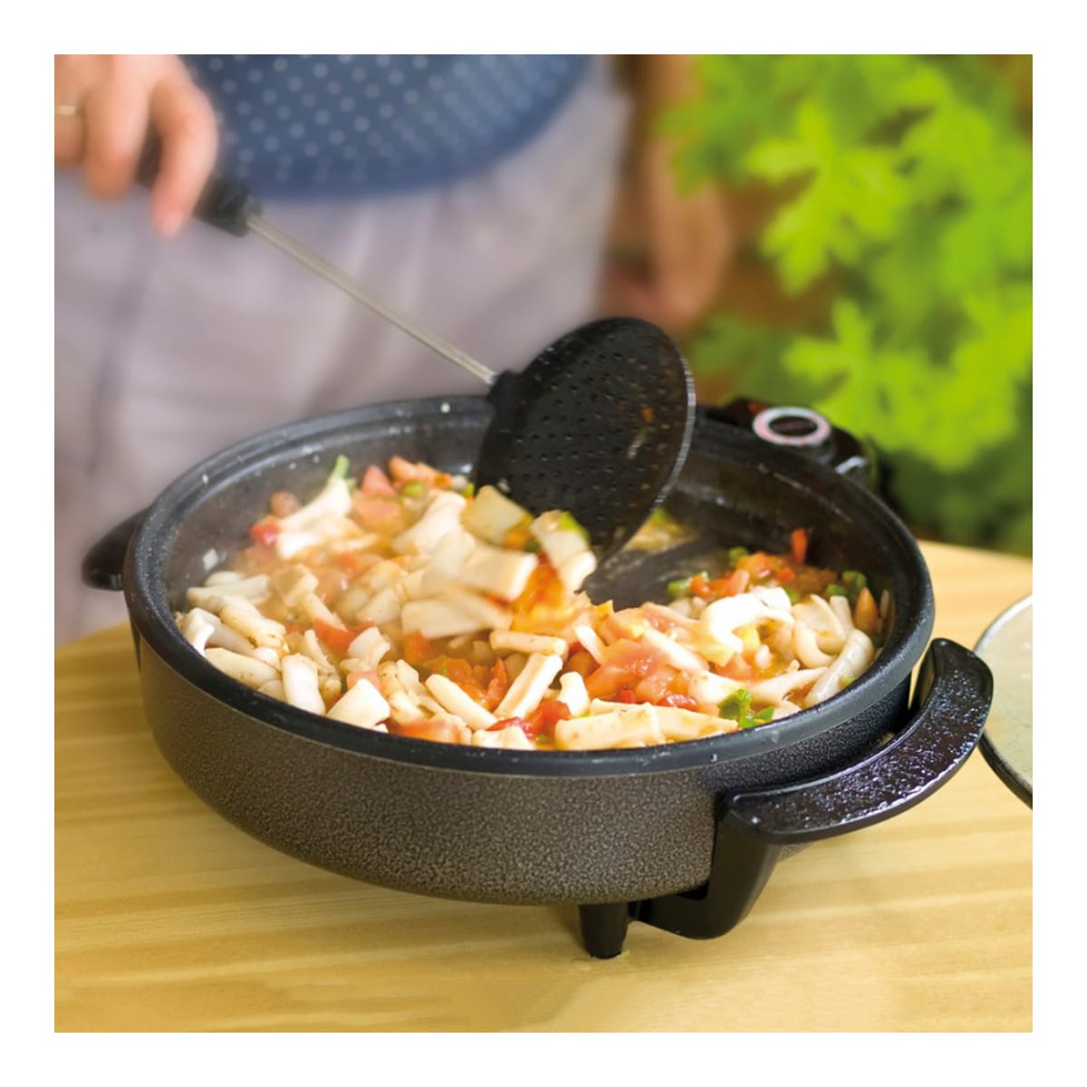 Paellera pizza pan eléctrica de 42cm 1500W — imagen 4