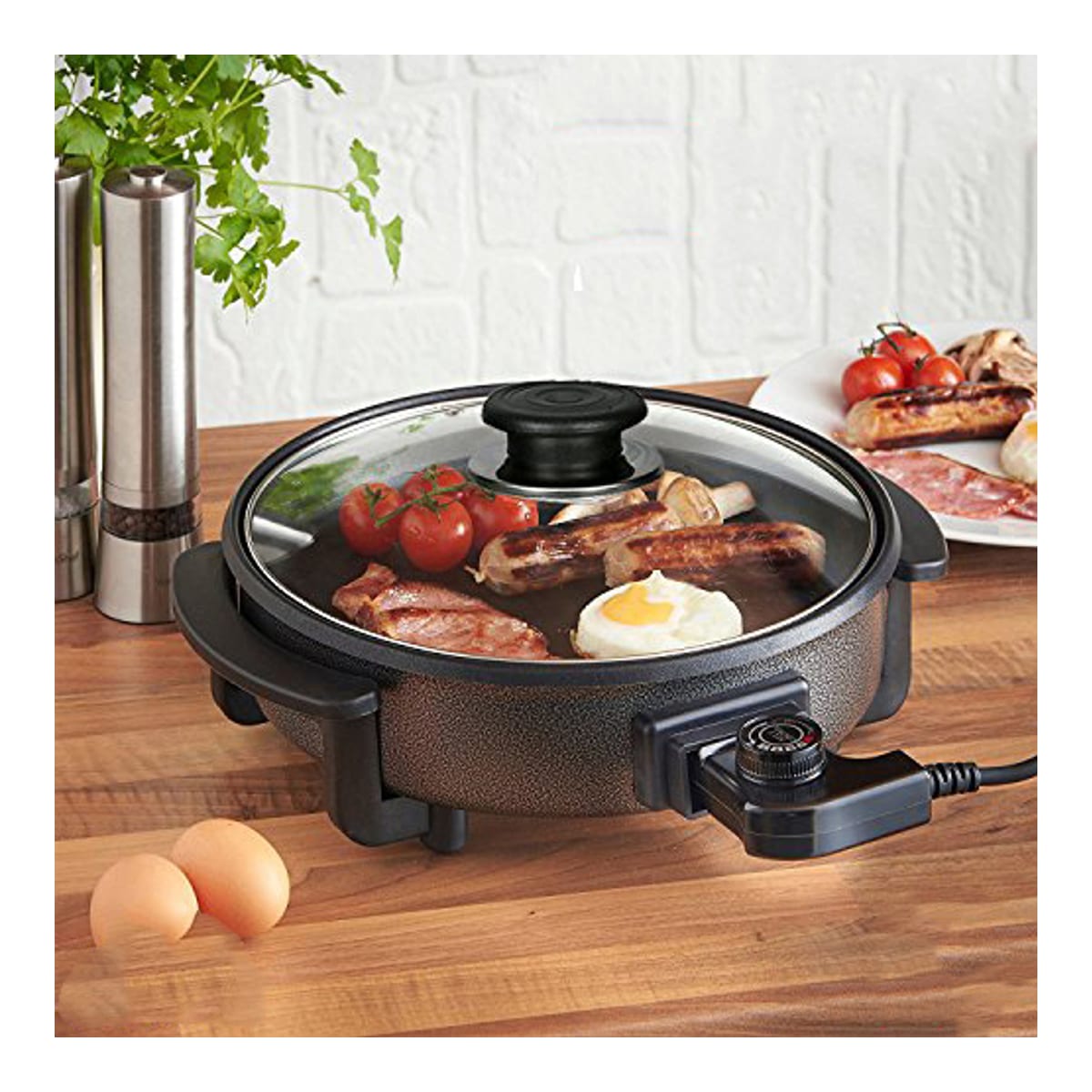 Paellera pizza pan eléctrica de 42cm 1500W — imagen 6