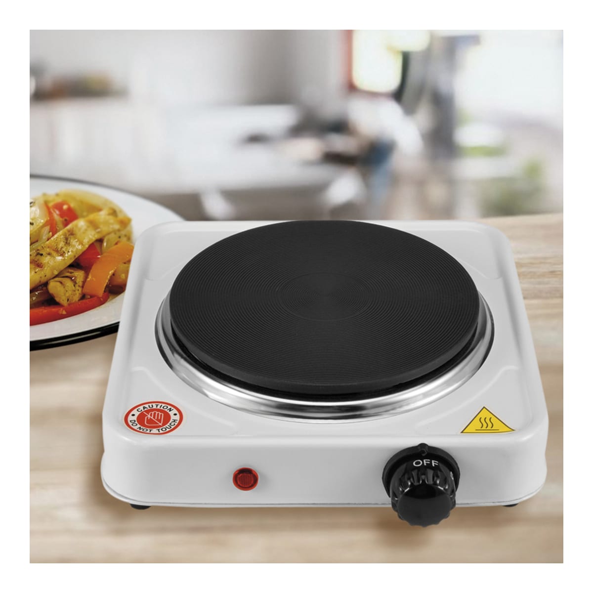 Cocina eléctrica portátil de un fuego antiadherente de 1000W — imagen 2