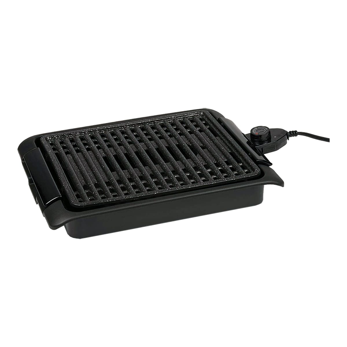 Grill eléctrico sin humos de 1250W con parrilla de aluminio antiadherente superficie 25,5×30,5cm — imagen 3