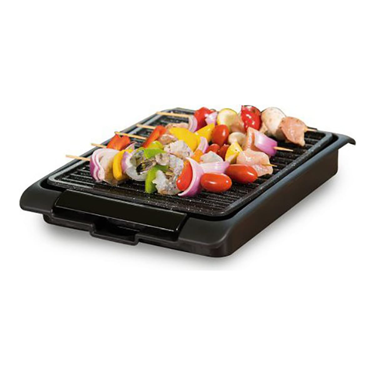 Grill eléctrico sin humos de 1250W con parrilla de aluminio antiadherente superficie 25,5×30,5cm — imagen 7