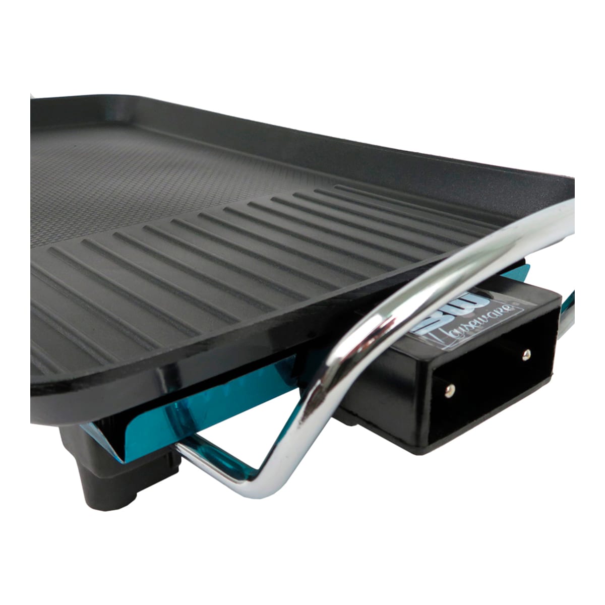 Plancha de asar eléctrica para carne y verduras, lisa y grill de 1500W, superficie de 40x25cm — imagen 4