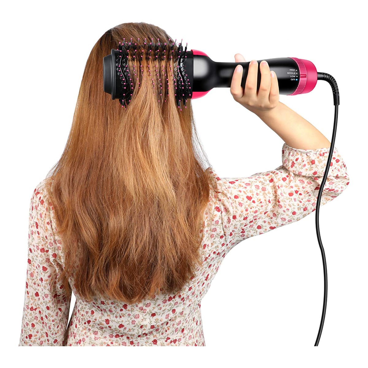 Cepillo secador efecto volumen, iones negativos anti Frizz, giratorio 360º WeBeauty — imagen 2