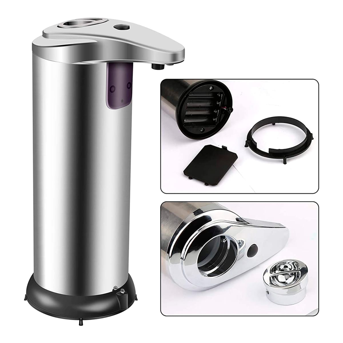 Dispensador de jabón automático con sensor infrarrojos y depósito de 250ml — imagen 2