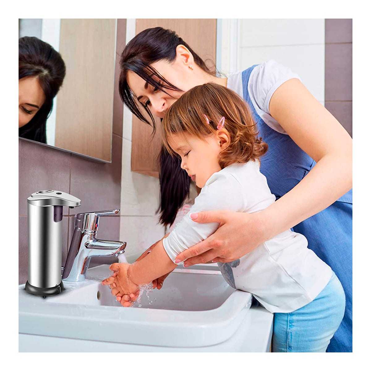 Dispensador de jabón automático con sensor infrarrojos y depósito de 250ml — imagen 3