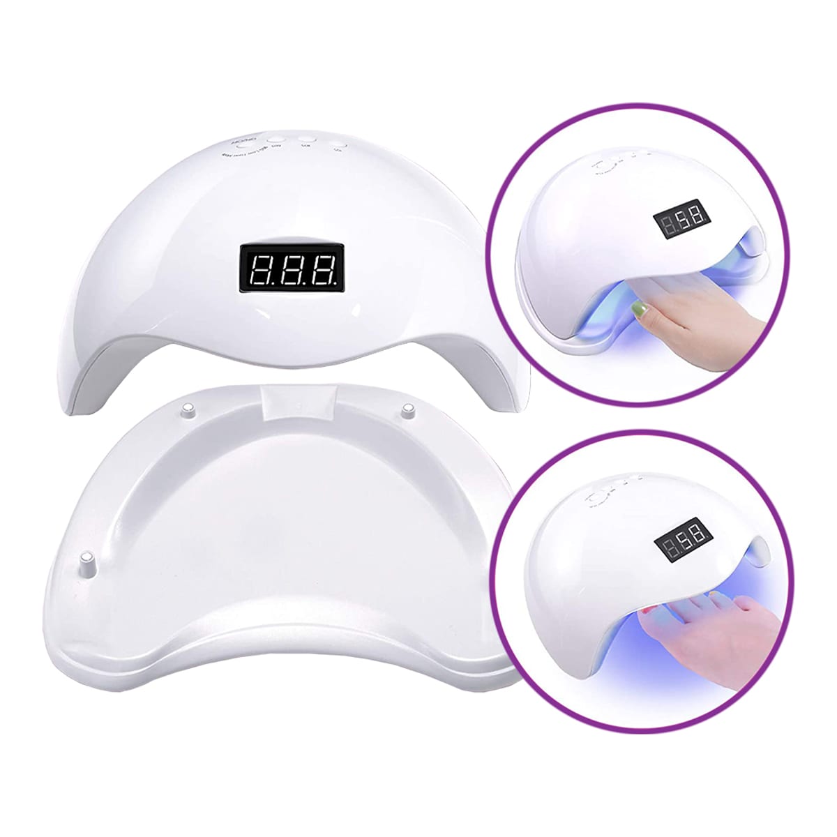 We Beauty Lámpara de secado rápido de uñas luz LED/UV 48W — imagen 2